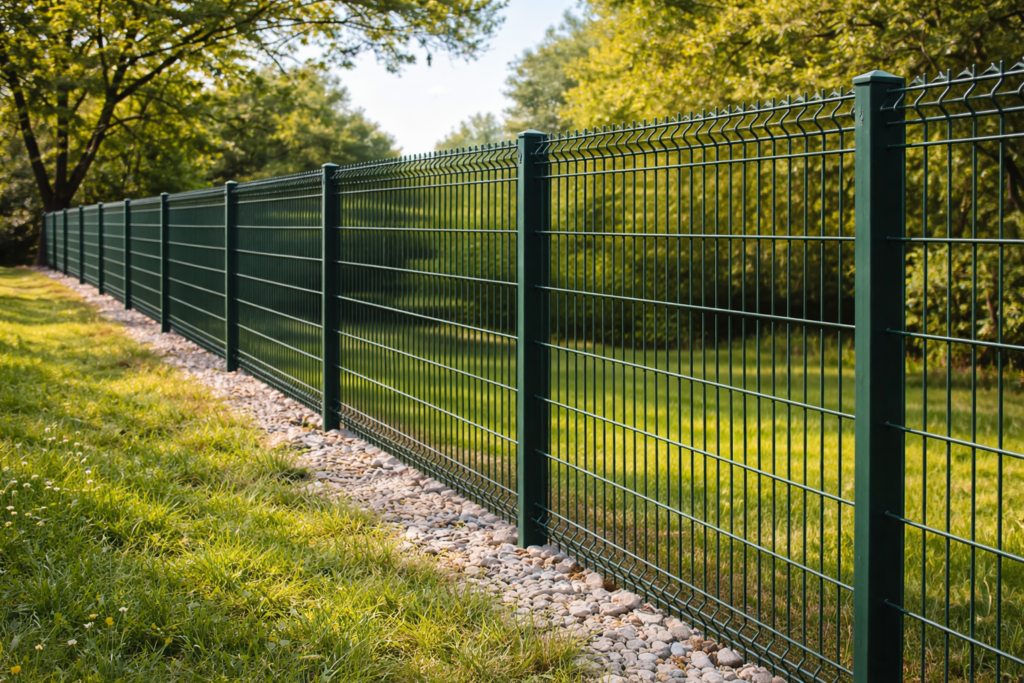 Clôture en panneaux rigides